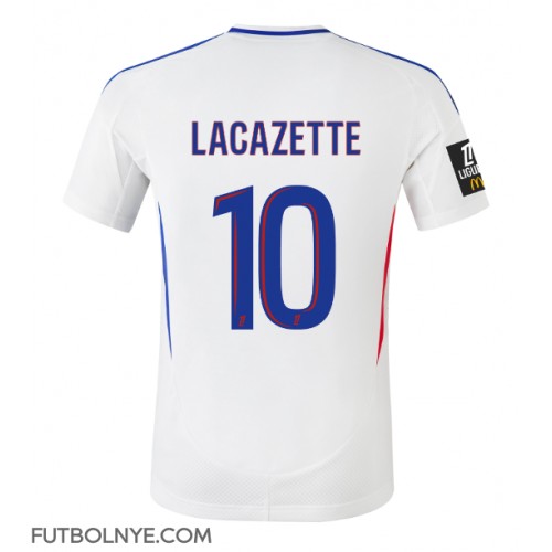 Camiseta Olympique Lyonnais Alexandre Lacazette #10 Primera Equipación 2024-25 manga corta